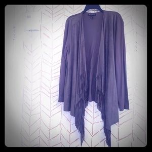 INC Fringe Sweater